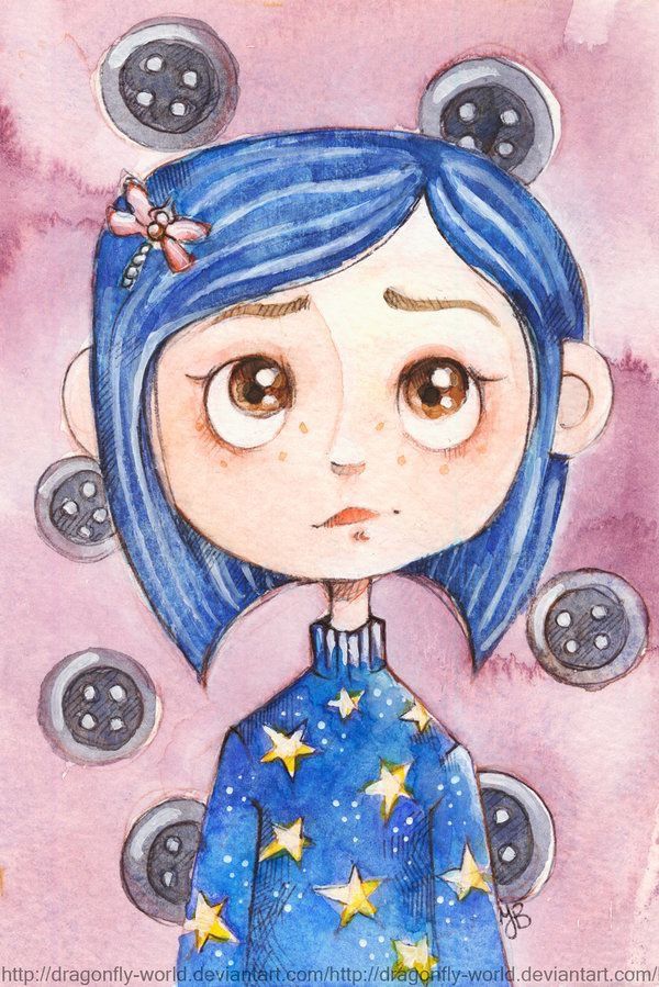 a painting of a girl with blue hair and stars on her shirt, surrounded by speakers