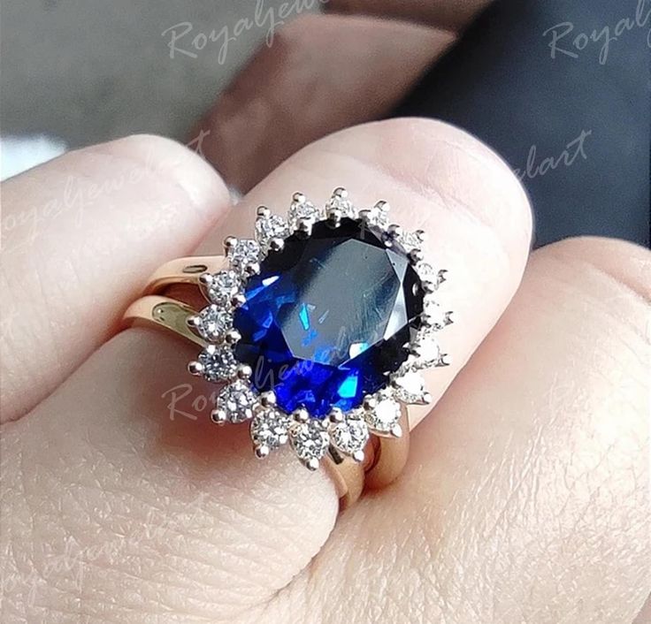 DETAILS OF RING Main Stone Shape: Oval Cut Diamond Stone Color: Blue / White Main Stone Weight: 4.00 Carat (Approx.) Main Stone: Lab-Created Metal : 925 Sterling Silver Diamond Setting: Halo / Prong / Cluster Finish : Highly Polished Ring Size: 7 ( Free Sizing ) Resizable : Yes Ring Size: 4 TO 14 (All Size Available) (Half and Quarter Size Available) Stamp: Our All Rings Stamped According to metal Purity Making Process: Handmade by our Experienced Staff. Condition: Brand New, Never been Used INC Princess Diana Engagement, Kate Middleton Ring, Sapphire Oval Ring, Princess Diana Engagement Ring, Diana Engagement Ring, Middleton Wedding, Diana Ring, Kate Middleton Wedding, Beautiful Silver Rings