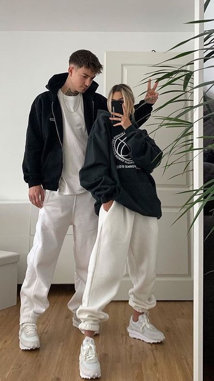 Couple Fits, Cute Couple Outfits, Tomboy Style Outfits, Matching Couple Outfits, Couple Matching, Streetwear Fashion Women, Streetwear Men Outfits, Tomboy Fashion, Couple Outfits