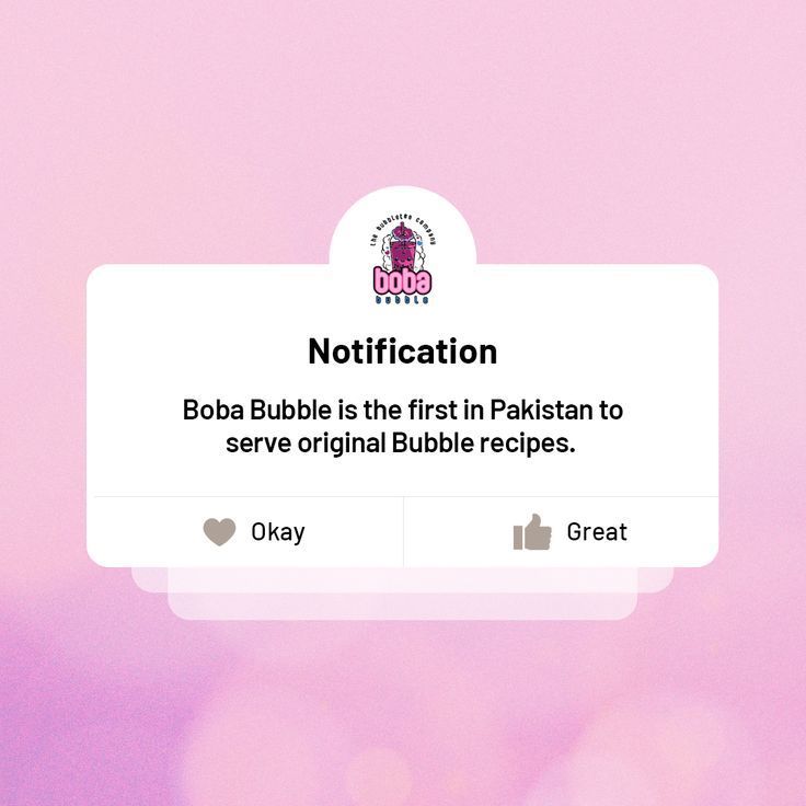 a sign that says boba bubble is the first in pakistan to serve original bubble recipes