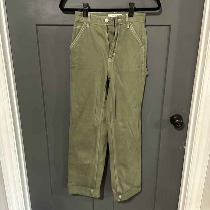 90s Boyfriend Carpenter Pants Pacsun New Size 24 Never Worn Spring Utility Pants Full Length, Utility Full-length Pants For Spring, Spring Utility Full-length Pants, Spring Utility Full Length Pants, Summer Utility High-rise Cargo Pants, Summer High Rise Utility Cargo Pants, High Rise Utility Cargo Pants For Summer, Spring Utility Work Pants Full Length, Spring Utility Mid-rise Pants