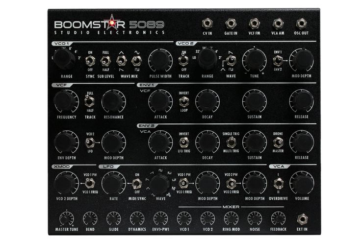 the boomster audio processor is shown with buttons and knobs