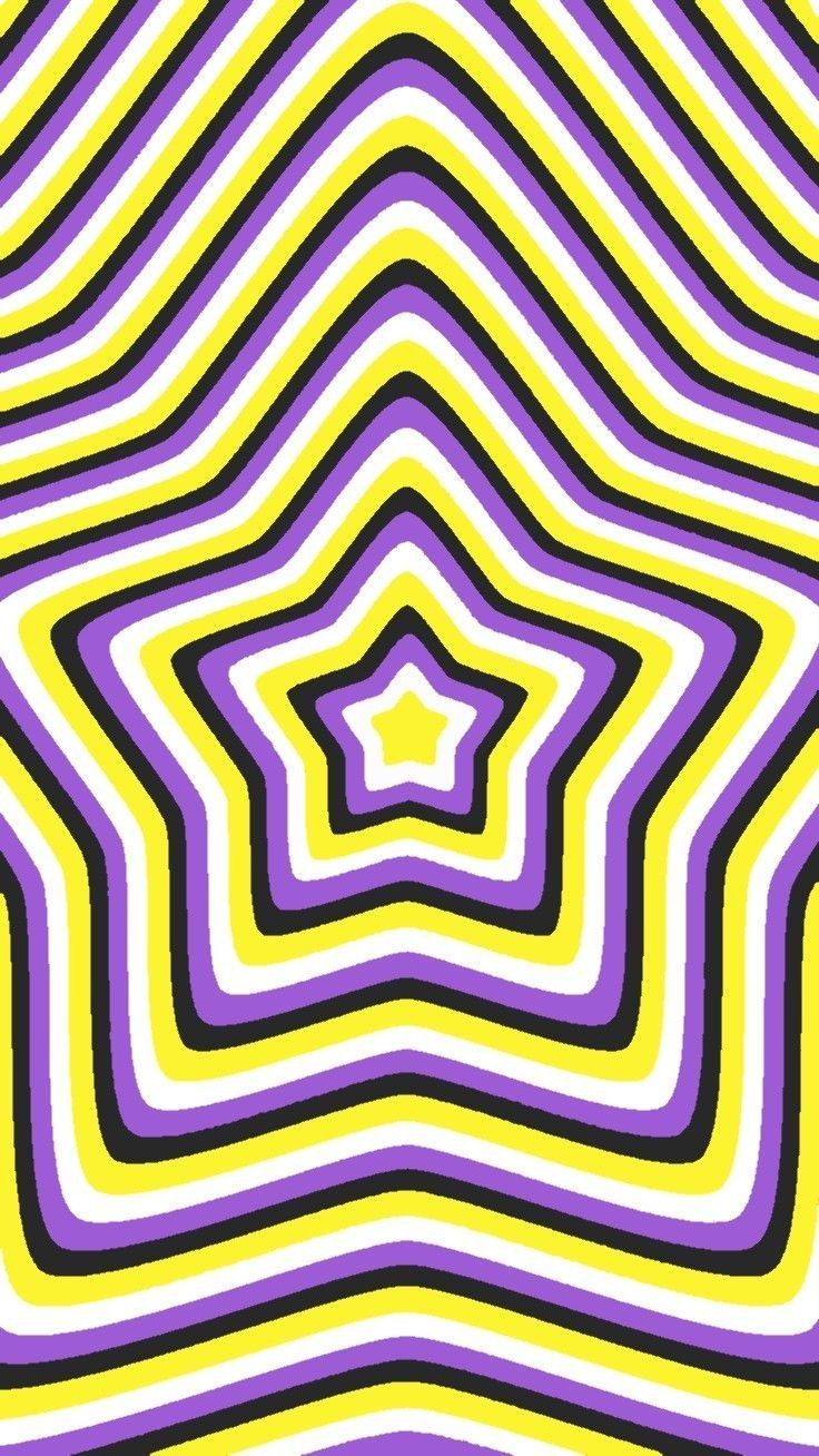 an abstract background with purple and yellow stripes