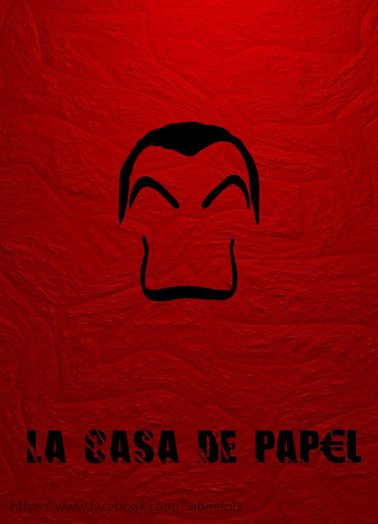 a red poster with the words la sasa de papel on it