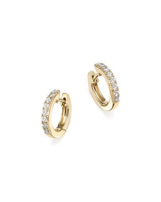 BLOOMINGDALE'S DIAMOND MINI HOOP EARRINGS IN 14K YELLOW GOLD, .15 CT. T.W. - 100% EXCLUSIVE. #bloomingdales # Exclusive Earrings, Belly Button Jewelry, Navel Jewelry, Modern Jewellery, Buy Jewellery Online, Bridal Fashion Jewelry, Mini Hoop Earrings, Popular Jewelry, Ear Rings