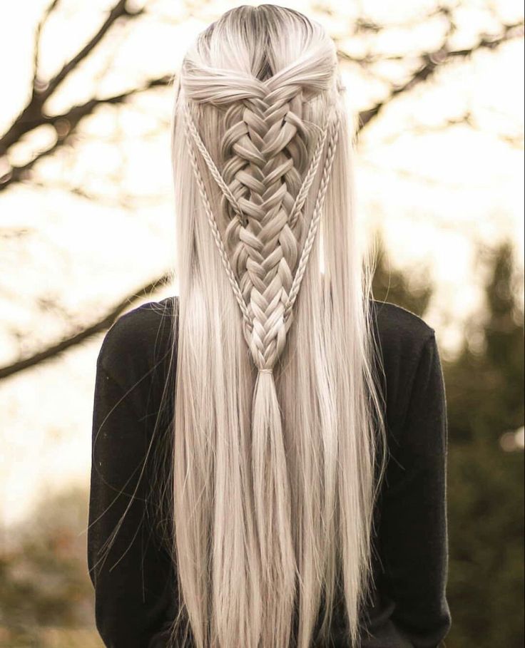 Elf Hair, Viking Braids, Long White Hair, Viking Hair, Fantasy Hair, Hair Blonde, Hair Reference, Box Braids Hairstyles, Hair Dos