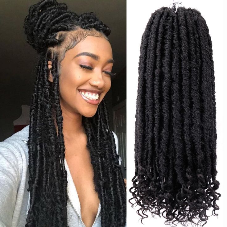 PRICES MAY VARY. 💕【Goddess Locs Hair Material】: 100% Handmade by professional braid stylists. no frizz, no chemicals, shedding free, tangle free, curly crochet hair extension for black women. 💕【Size & Color】:16 inches long,1B,70g/pack, 20 Roots/pack, 6 packs/lot, Normal this is enough hair to complete you install. 💕【Goddess Locs Crochet Hair Advantages】: Made with 100% high quality low temperature hot water setting synthetic fiber, super soft and silky, itch free, shedding free, no chemicals, Box Braids Medium Length, Goddess Faux Locs, Faux Locs Crochet, Locs Crochet, Stylish Short Hair, Faux Locs Hairstyles, Goddess Hairstyles, Goddess Locs, Short Hair Wigs