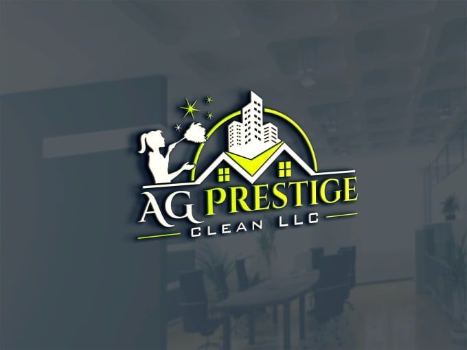 a logo for a cleaning company that is clean and ready to be used in the house