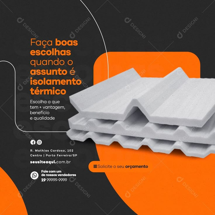 an advertisement with three pieces of white foam stacked on top of each other in spanish