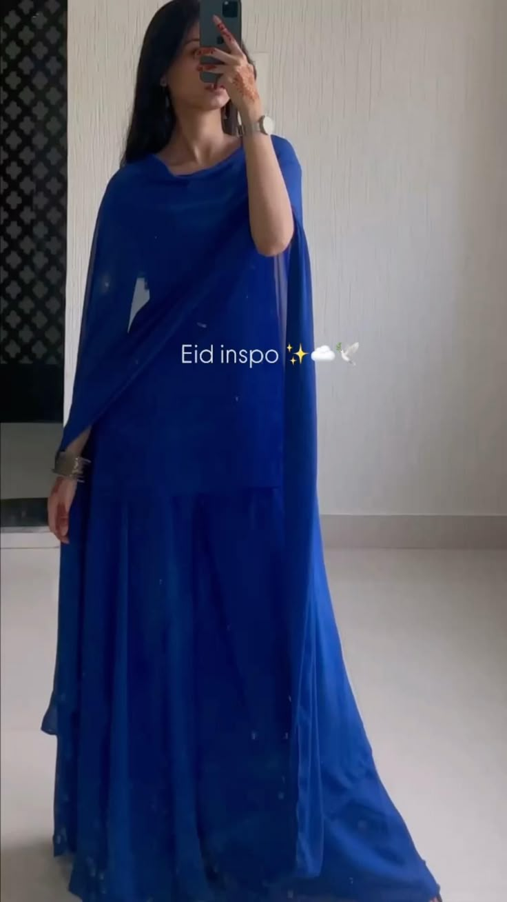 Eid fit -  #Eid #Fit Deepika Blue Saree, Blue Dress Design Pakistani, Kiara Indian Outfits, New Kurti Designs Pakistani, Dark Blue Indian Outfit, Punjabi Wedding Dresses Women, Simple Kameez Design, Royal Blue Kurti Design, Royal Blue Salwar Suit