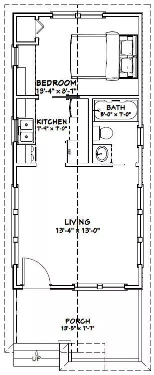 the floor plan for a small house