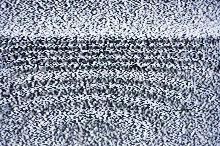 an old television screen is shown with many lines and dots on the screen, as if it