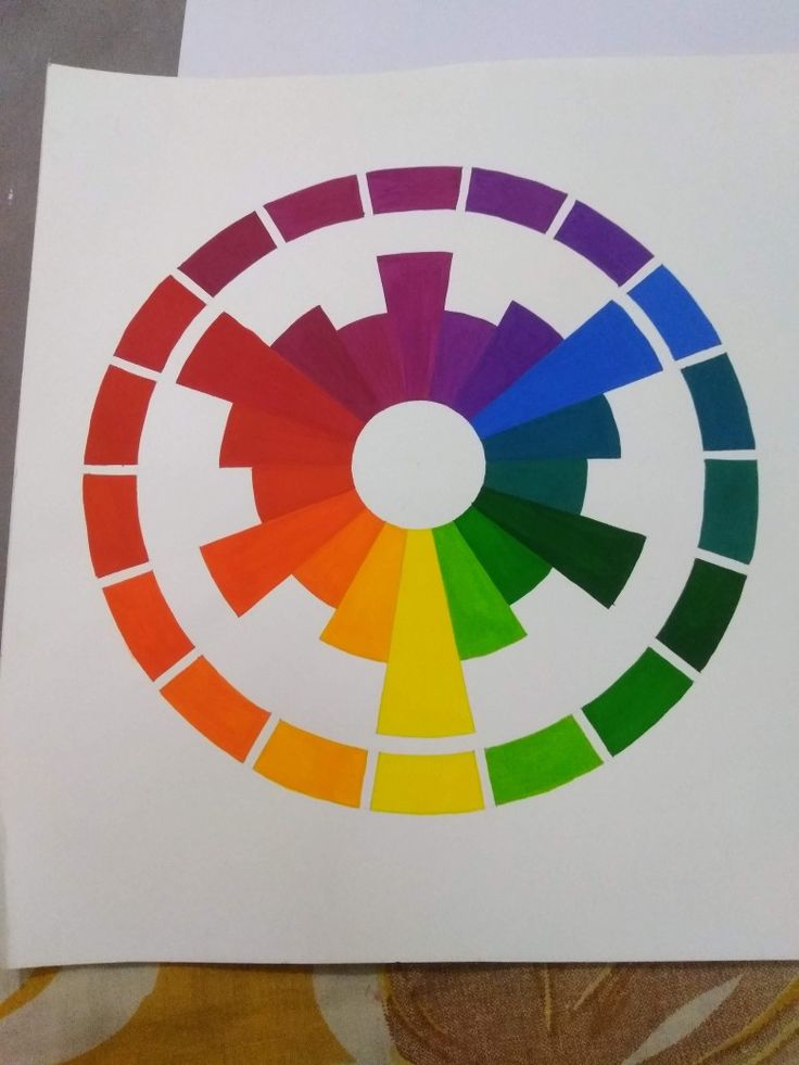 an image of a color wheel with different colors on it's side and the bottom half showing