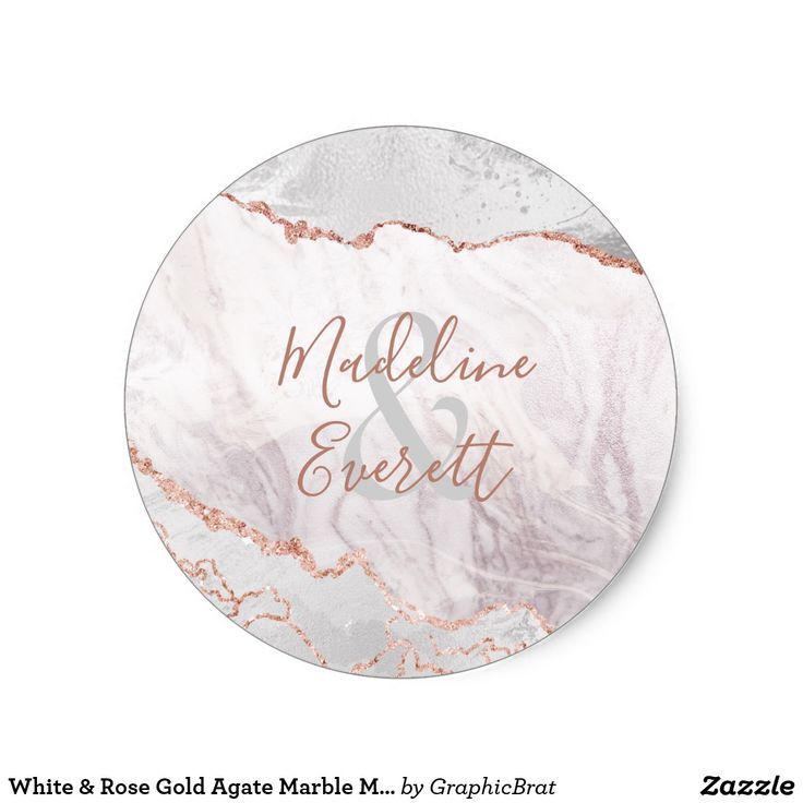 marble wedding coaster with the names and date printed on it in rose gold, marble by graph art