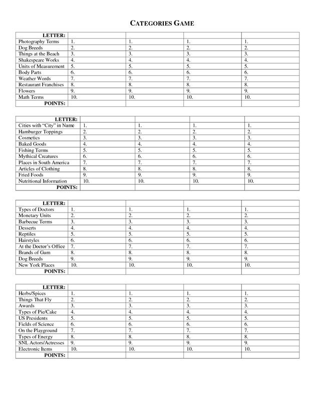 a printable game schedule for the catacourist's game is shown