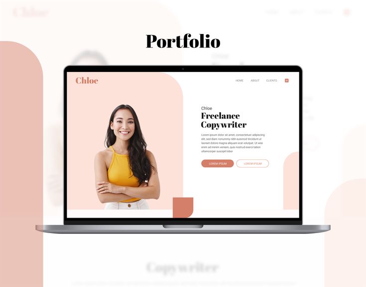 copywriter Portfolio website Copywriting Portfolio, Portfolio Template Design, Portfolio Website Design, Portfolio Templates, Design Ui, Portfolio Website, Portfolio Design, Design Inspo, Adobe Photoshop