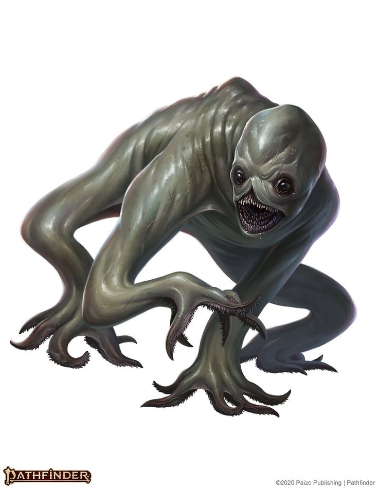 an alien like creature with long legs and large eyes, crawling on its back to the ground