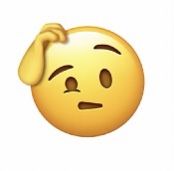 an emoticive smiley face with a ponytail on it's head and eyes closed