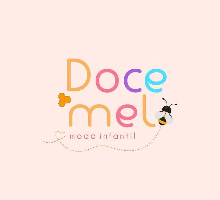 the word doce mel with a bee on it