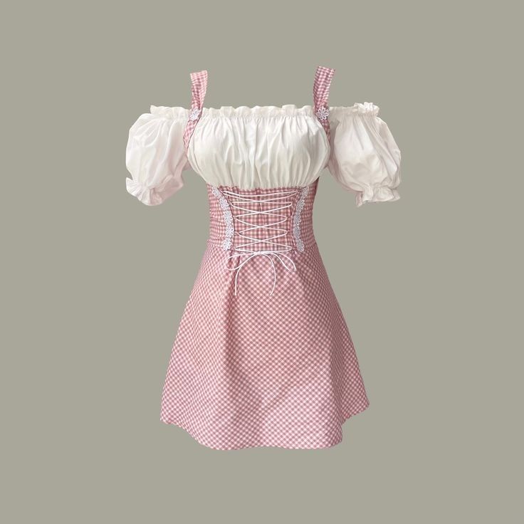 Milkmaid Dress, Charlotte Dress, Aesthetic Dress, Cute Dress Outfits, A Picnic, Really Cute Outfits, Kawaii Clothes, Stage Outfits, Kpop Outfits