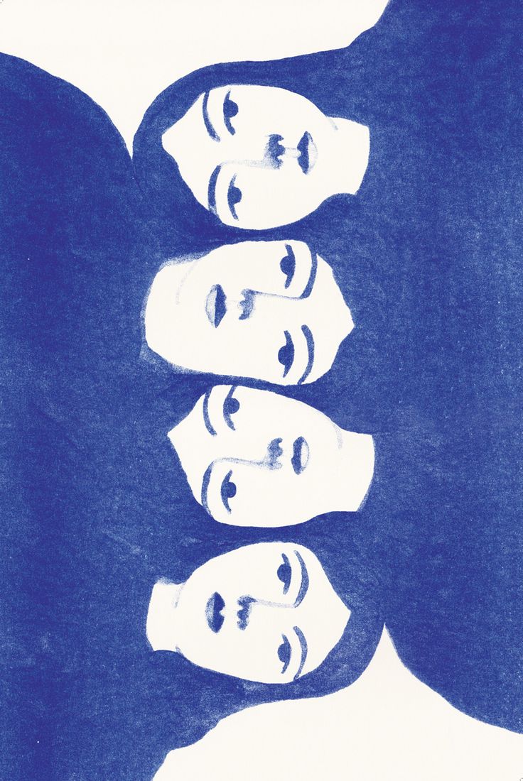 an image of three people with their heads in the shape of a woman's head