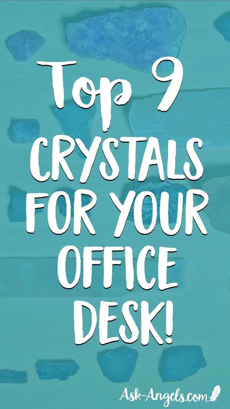 Crystals for Your Office Desk  - Top 9 Desk Crystals! - Ask-Angels.com Office Work Desk, Crystals For Wealth, Work Desk Decor, Work Office Decor, Beautiful Office, Crystal Therapy, Crystal Healing Stones, Crystals Healing, Crystal Magic