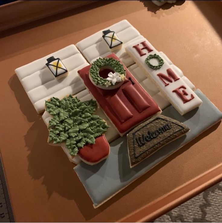 a cake made to look like it is on display