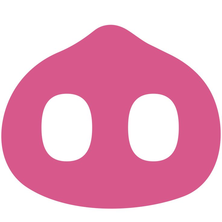 a pink button with two white circles on it