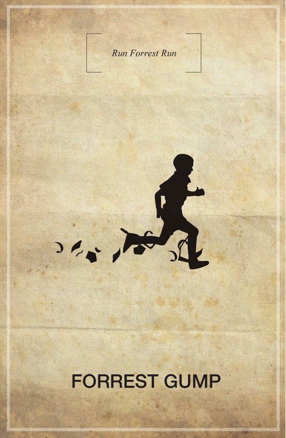 an old book cover with a silhouette of a person running