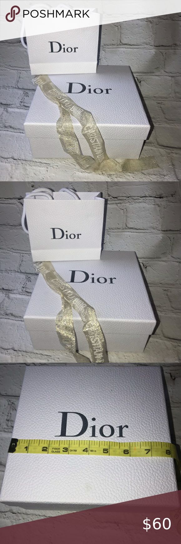 Dior Gift Box With Bag And Ribbon Dior Gift Box With Bag And Ribbon   Condition: Good  Small mark on the front of box please view all pictures Dior Other Dior Gift, Other Colors, Dior Bag, All Pictures, Dior, Place Card Holders, Gift Box, Shop My, Ribbon