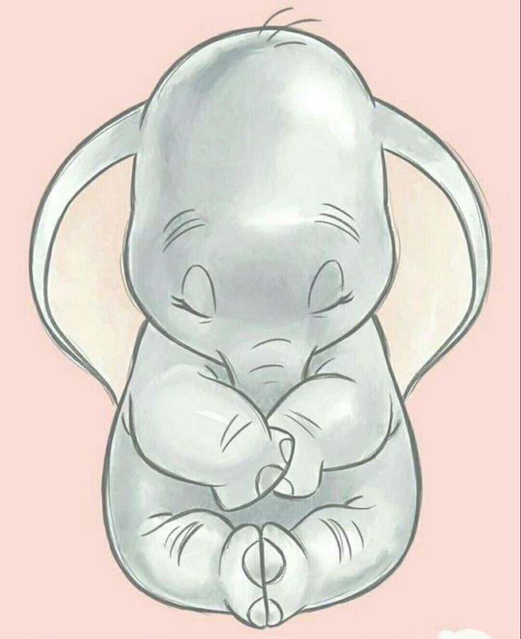 a drawing of an elephant holding its baby's hand in front of the camera