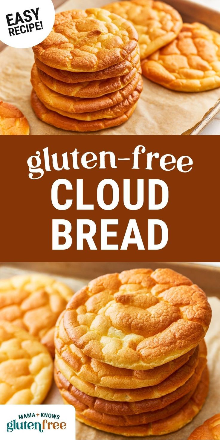 gluten - free cloud bread is an easy and delicious treat