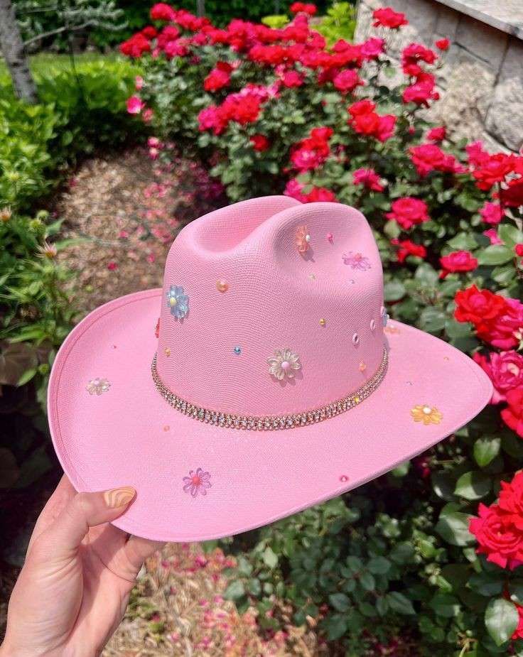 Colorful Cowboy Hat, Cowgirl Hat Decoration, Fun Cowboy Hats, Decorating Cowboy Hats, Cowboy Hats Decorated, Bedazzled Cowboy Hat, Diy Cowboy Hats, Kids Cowboy Hat, Cute Cowboy Hat