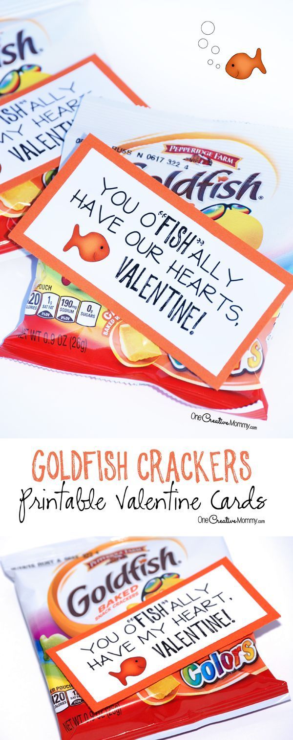 three different types of crackers with the words goldfish crackers written on them