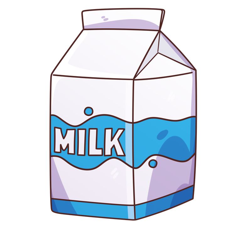 a carton of milk with the word milk on it