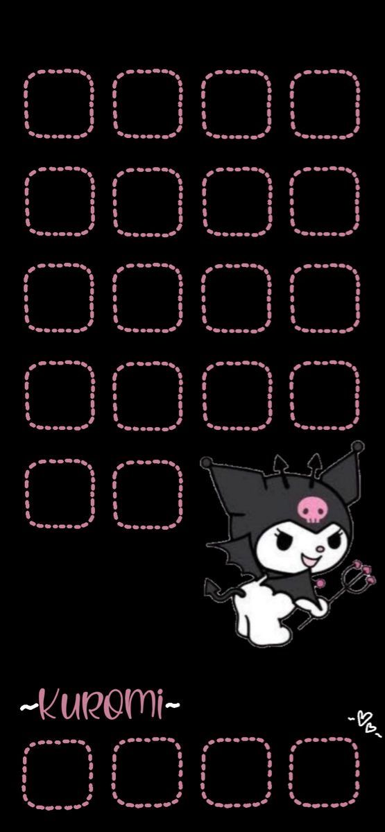 a black background with pink dots and an image of a cat