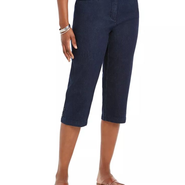 Nwt Karen Scott Womens Blue Denim Comfort Stretch Cotton Tummy Control Capri Size 6 Zipper And Button Closure At Front; Belt Loops Comfort Waistband With Tummy Control; Extra Buttons Pockets; Buttons At The Hem New With Tags Retail $39 Approx Measurements: Waist: 30" Inseam: 21" Bundle For Additional Savings Clt02056781satewrhh-09/23 .Sd-F Denim #Womens #Clothing #Wardrobe #Basics #Womensclothing #Nwt #Nwot #Guc #Euc #Capri 2lbs Pfre Denim Blue Summer Capris With Pockets, Summer Denim Blue Capris With Pockets, Denim Blue Capris With Pockets For Summer, Fitted Denim Capri Length Cropped Jeans, Summer Medium Wash Capri Bottoms, Medium Wash Capri Bottoms For Summer, Summer Capri Length Bottoms In Medium Wash, Casual Denim Capris In Short Length, Fitted Denim Capri Bottoms