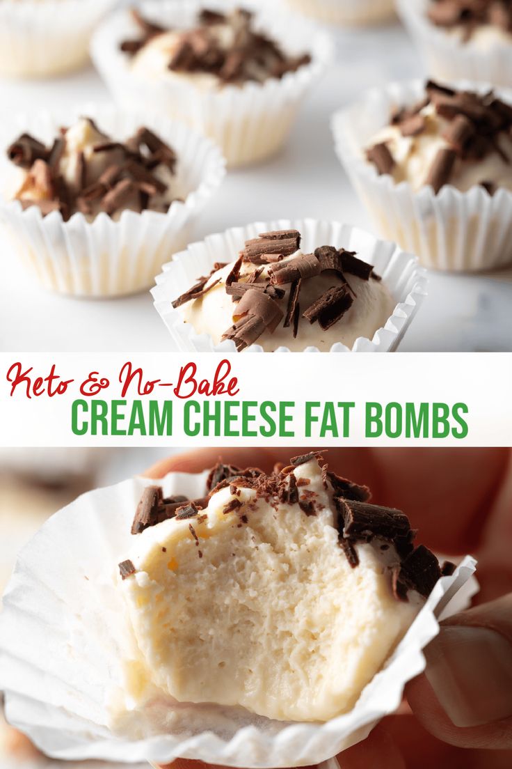 Cheesecake Fat Bombs - These deliciously sweet cream cheese bites are made with a handful of ingredients and are ready to enjoy in only 10 minutes. Bonus, this no-bake recipe happens to be low carb and keto! | A Spicy Perspective Cream Cheese Bites, Chocolate Cheesecake Bites, Keto No Bake Cheesecake, Cheesecake Bites Recipe, Desserts Keto, A Spicy Perspective, Keto Cream, Low Carb Cheesecake, Fat Bomb Recipe