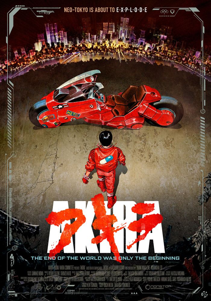 a movie poster with an image of a man standing in front of a red car