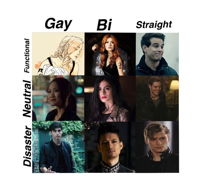 many different pictures of people with the words gay, bi and straight written in black