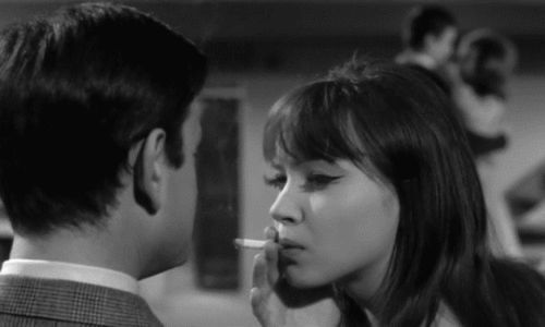 Karina Gif, The Sun Also Rises, French New Wave, Anna Karina, French Cinema, Film Inspiration, Dark Photography, Brigitte Bardot, Boy Hairstyles