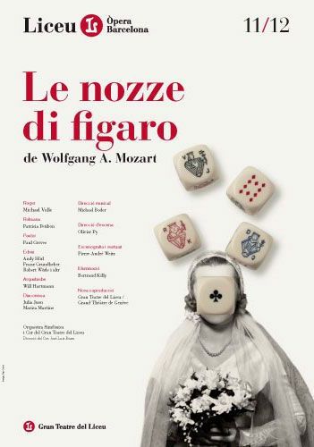 the cover of le nozze di figaro, featuring a doll with flowers in her hair