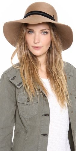 Rag & Bone Dunaway Hat | SHOPBOP Military Style Brimmed Summer Hats, Neutral Hats, American Hat Makers, Hip Hop Hat, Leather Hats, Love Hat, Work Outfits Women, Playing Dress Up, Hat Fashion