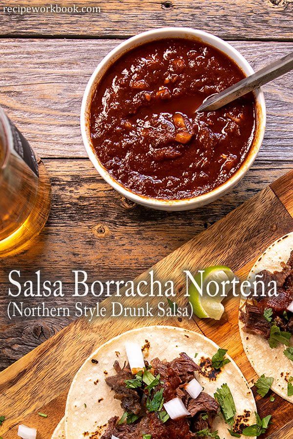 salsa borrachaa northern style drink salsa on tortillas with beef and onions