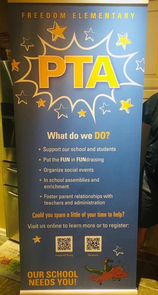 a sign that says pta what do we do? and an image of a dragon on it