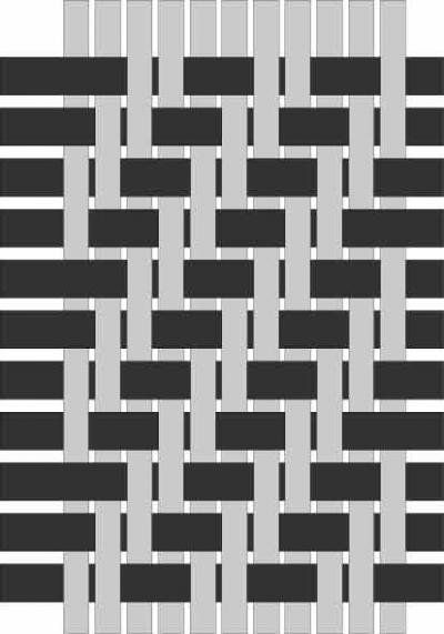 a black and white pattern with squares on it's sides, as well as lines in the middle