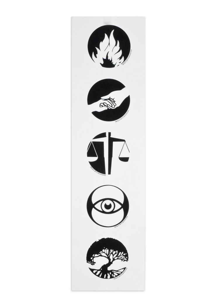 an image of four different symbols in black and white, with the words justice on them