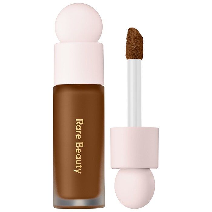 Liquid Touch Brightening Concealer - Rare Beauty by Selena Gomez | Sephora Skincare Stuff, Koleksi Makeup, Brightening Concealer, Rare Beauty By Selena Gomez, Alat Makeup, Corrector Concealer, Concealer Shades, Brightening Skin, Best Concealer