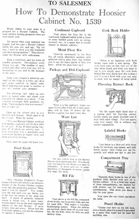 an old advertisement with instructions on how to use the stove and oven in this house