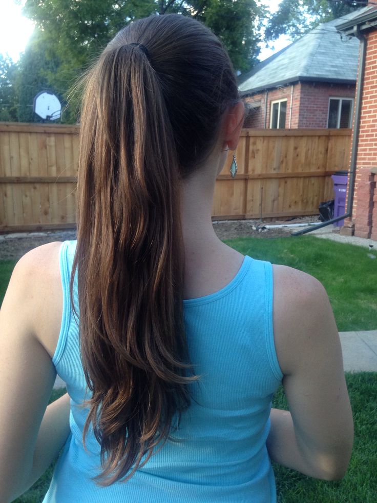 Brown Hair In A Ponytail, Girly Hairstyles, Tail Braids, High Ponytail Hairstyles, Long Shiny Hair, Big Bun Hair, Long Hair Ponytail, Ponytail Hairstyles Easy, Simple Ponytails